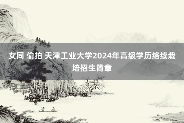 女同 偷拍 天津工业大学2024年高级学历络续栽培招生简章